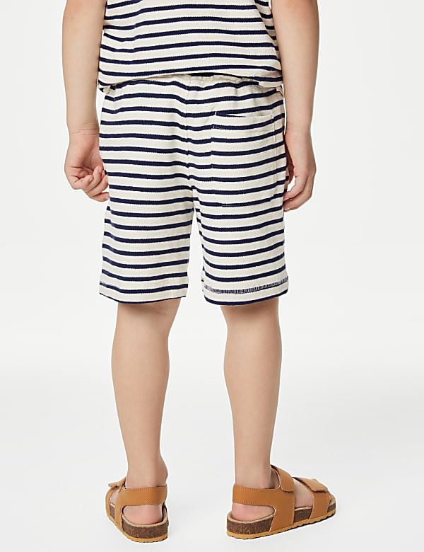 Pure Cotton Striped Shorts (2-8 Yrs)