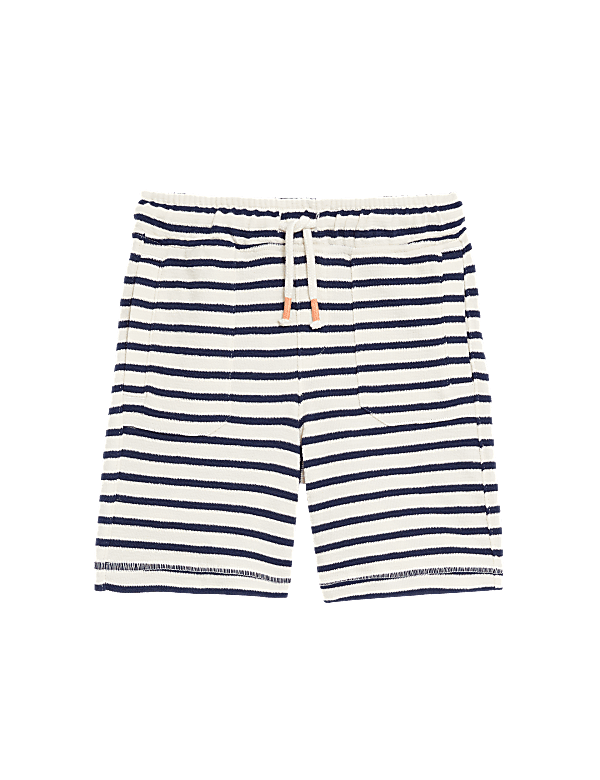 Pure Cotton Striped Shorts (2-8 Yrs)