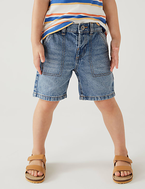 Pure Cotton Denim Shorts