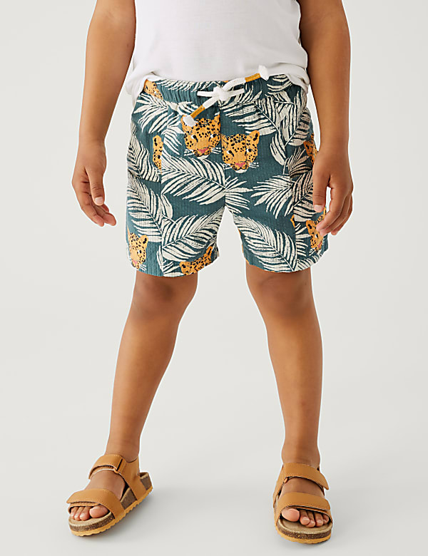 Pure Cotton Safari Print Shorts