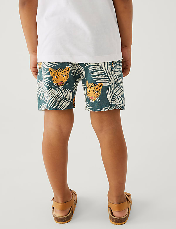 Pure Cotton Safari Print Shorts