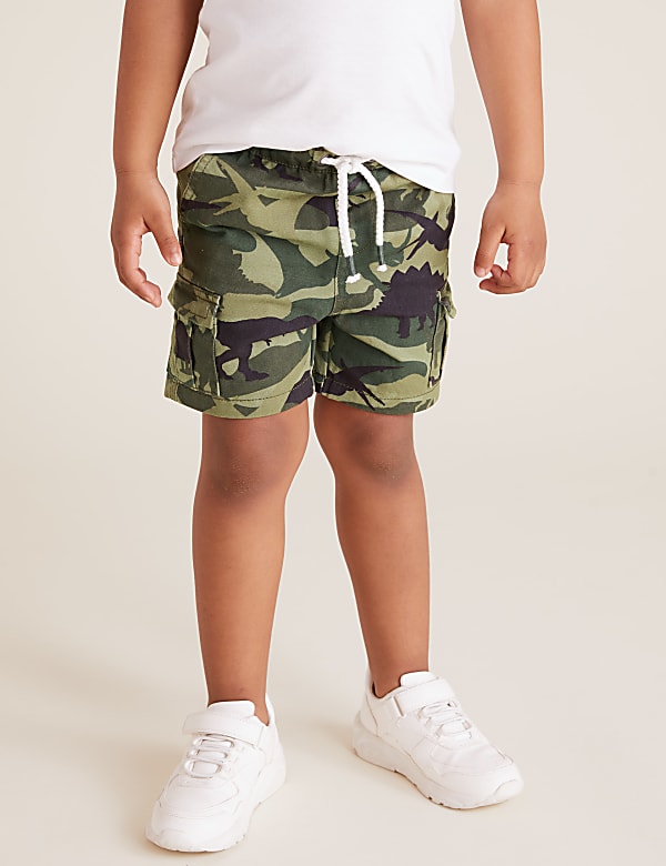 Pure Cotton Dinosaur Camouflage Shorts