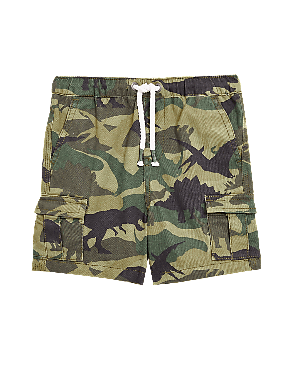 Pure Cotton Dinosaur Camouflage Shorts