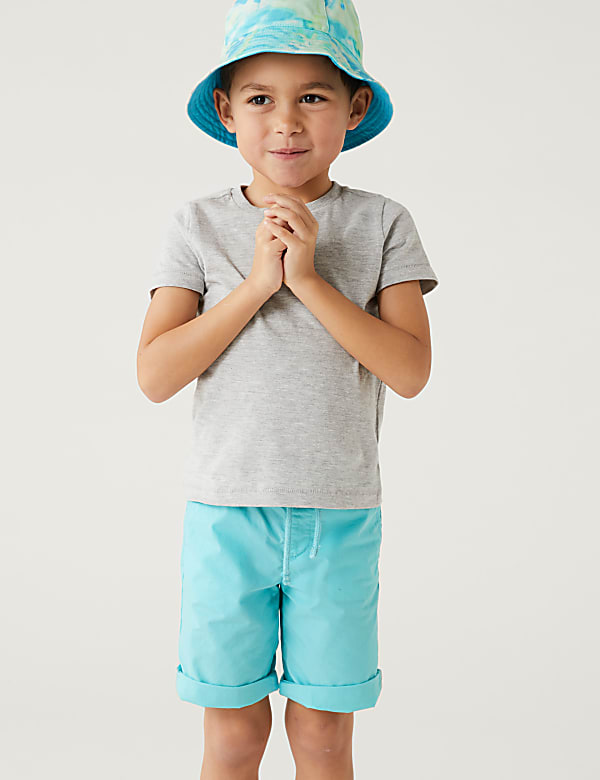 2pk Pure Cotton Plain Shorts