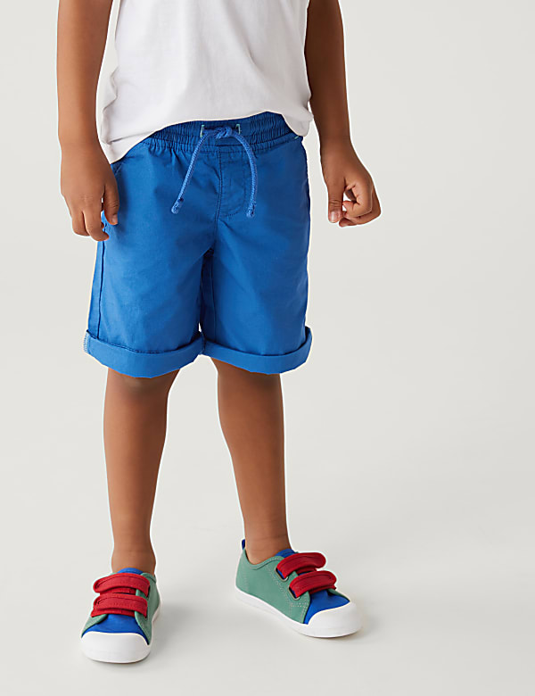 2pk Pure Cotton Plain Shorts