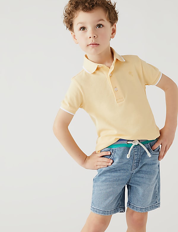 Cotton Rich Denim Shorts