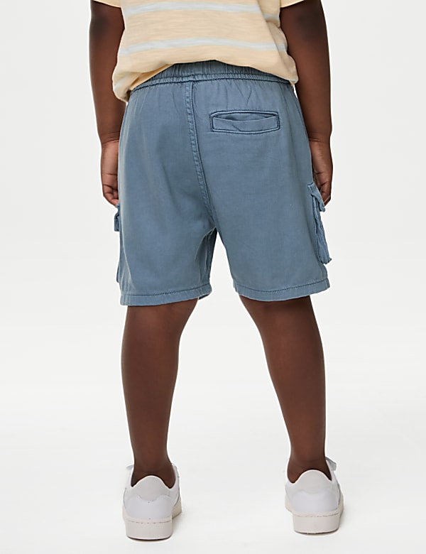 Pure Cotton Cargo Shorts (2-8 Yrs)