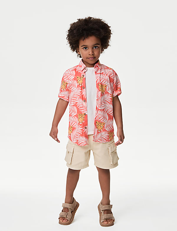 Pure Cotton Cargo Shorts (2-8 Yrs) - NL