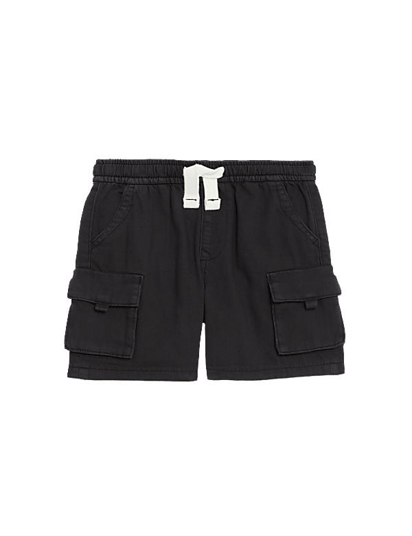 Pure Cotton Cargo Shorts (2-8 Yrs)