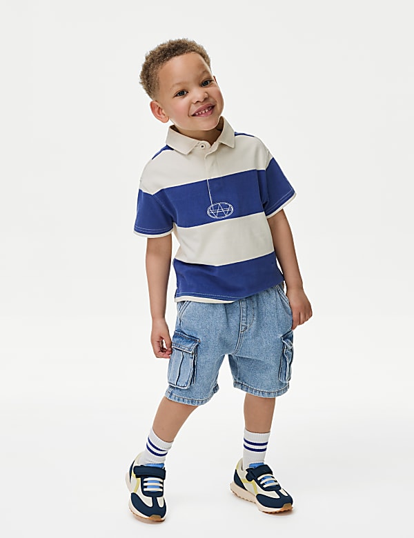 Denim Cargo Shorts (2-8 Yrs) - SK