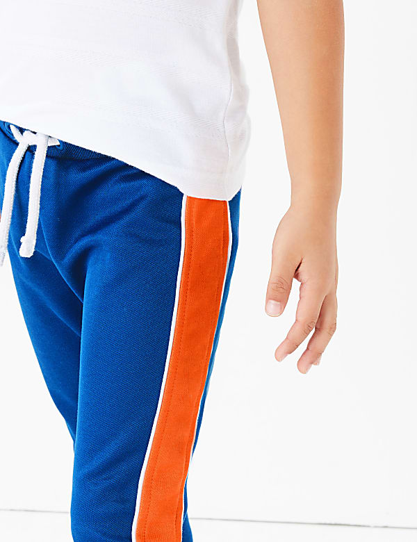 Cotton Rich Side Stripe Joggers (2-7 Years)
