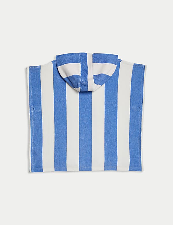 Pure Cotton Striped Poncho (2-8 Yrs) - RO