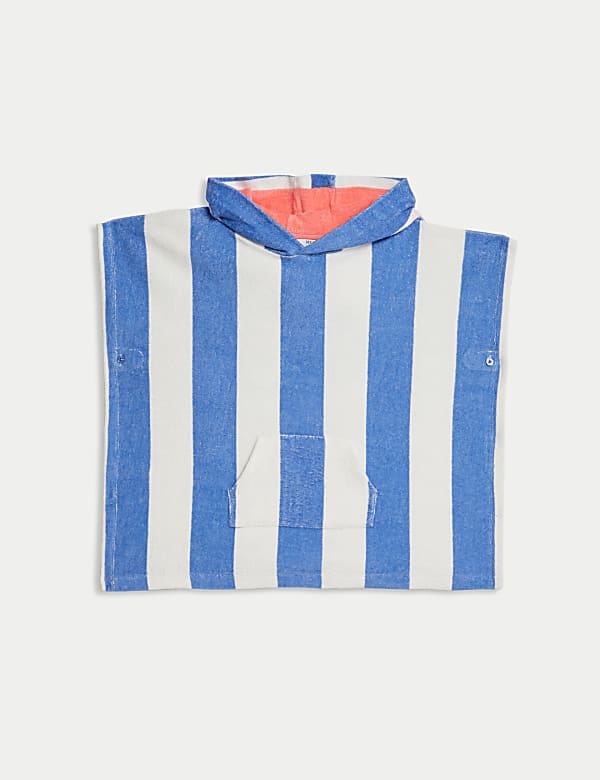 Pure Cotton Striped Poncho (2-8 Yrs) - US