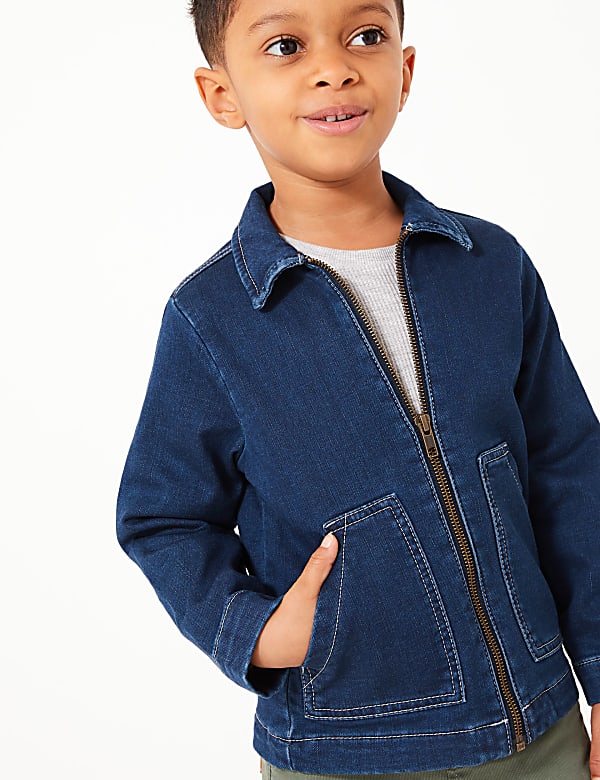 Cotton Rich Boxy Denim Jacket (2-7 Years)
