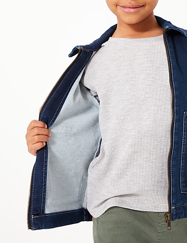Cotton Rich Boxy Denim Jacket (2-7 Years)