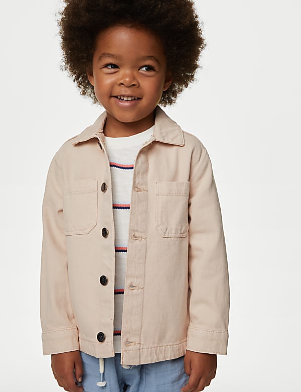Pure Cotton Shacket (2-8 Yrs)