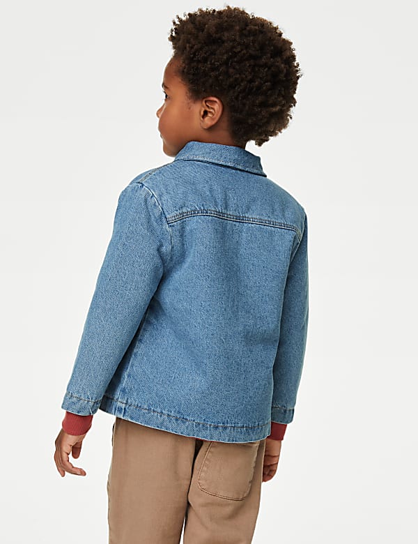Denim Borg Lined Shacket (2-8 Yrs)