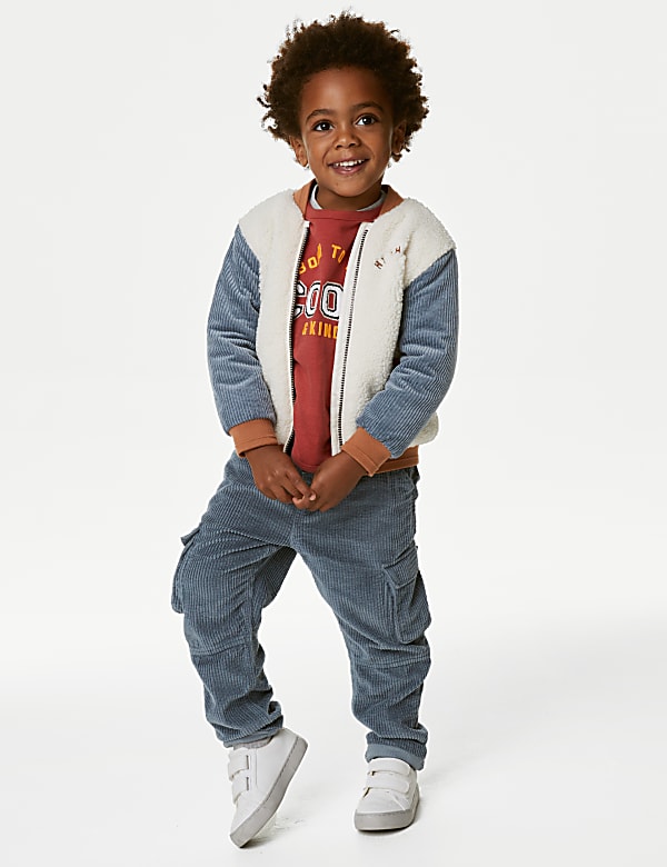Cosy Borg Bomber Jacket (2-8 Yrs)