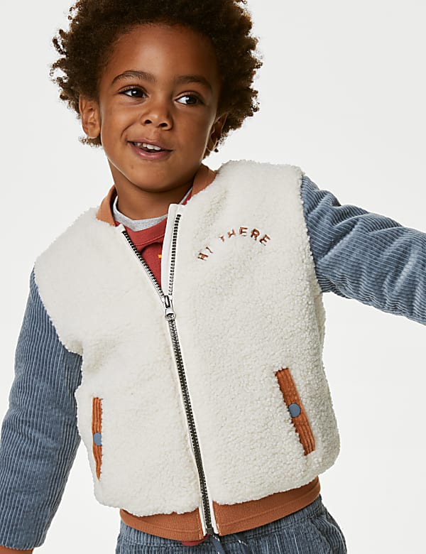 Cosy Borg Bomber Jacket (2-8 Yrs)