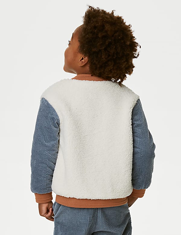 Cosy Borg Bomber Jacket (2-8 Yrs)