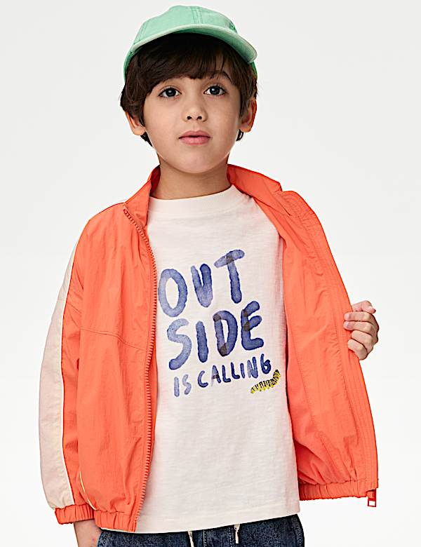 Cortavientos con bloques de color (2-8 a&ntilde;os) - ES