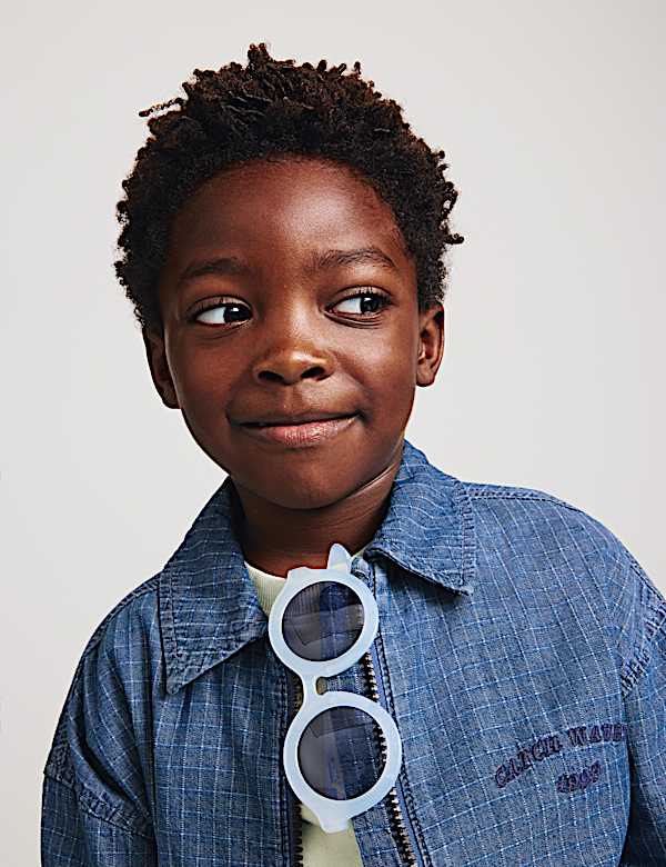 Pure Cotton Denim Ripstop Jacket (2-8 Yrs) - LU