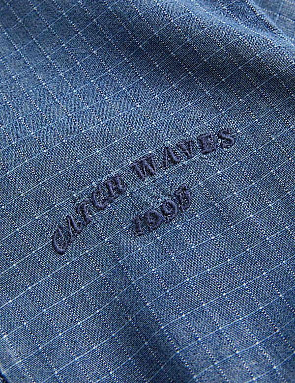 Pure Cotton Denim Ripstop Jacket (2-8 Yrs) - LU