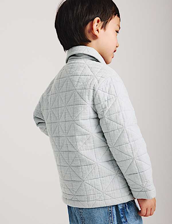 Pure Cotton Quilted Jacket (2-8 Yrs) - VN
