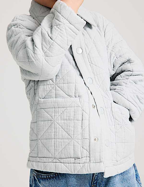 Pure Cotton Quilted Jacket (2-8 Yrs) - VN