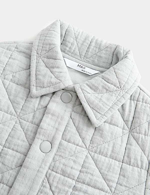 Pure Cotton Quilted Jacket (2-8 Yrs) - VN