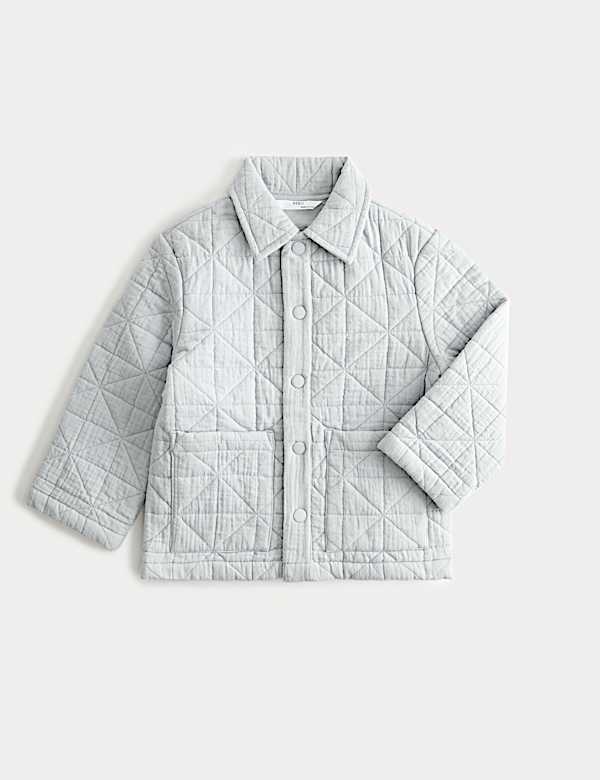 Pure Cotton Quilted Jacket (2-8 Yrs) - VN