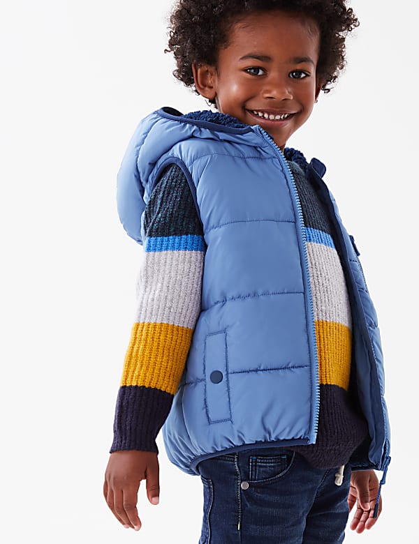 Camouflage Fleece Lined Padded Gilet