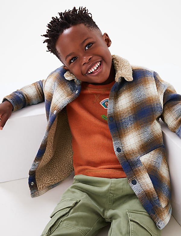 Cotton Rich Checked Shacket
