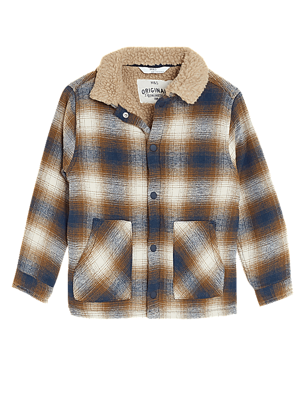 Cotton Rich Checked Shacket