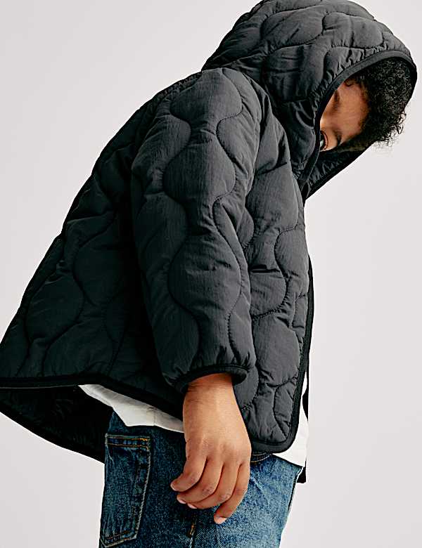 Lightweight Quilted Padded Coat (2-8 Yrs) - GR