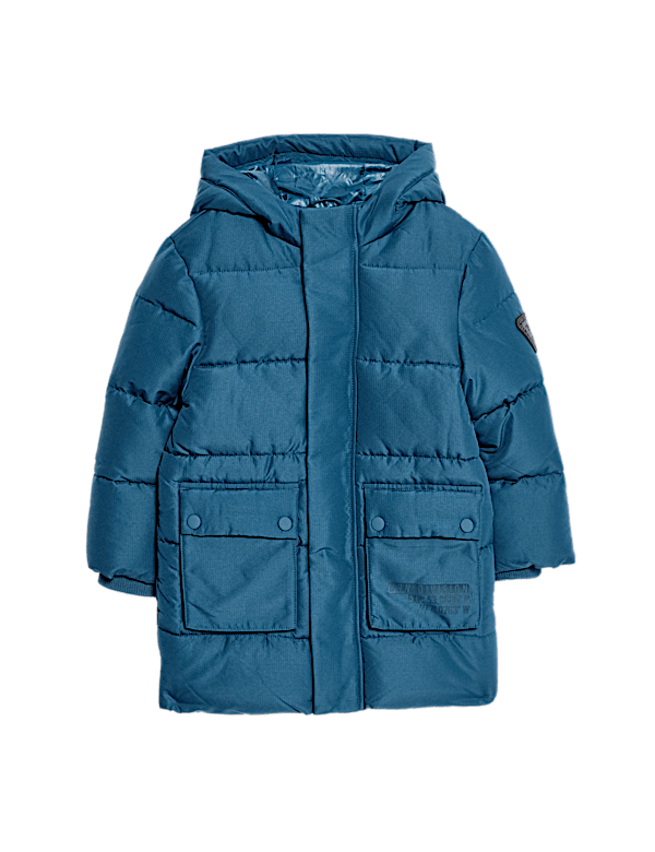 Longline Padded Hooded Coat (2-8 Yrs)