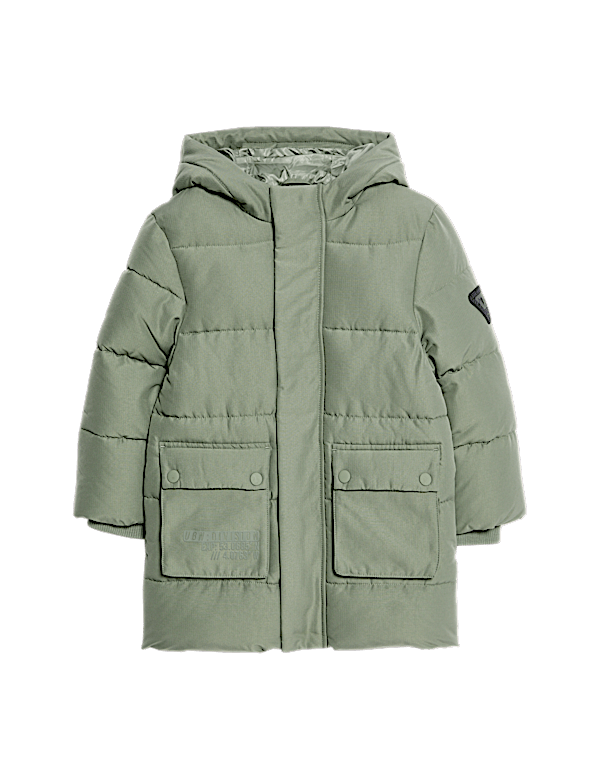 Longline Padded Hooded Coat (2-8 Yrs)