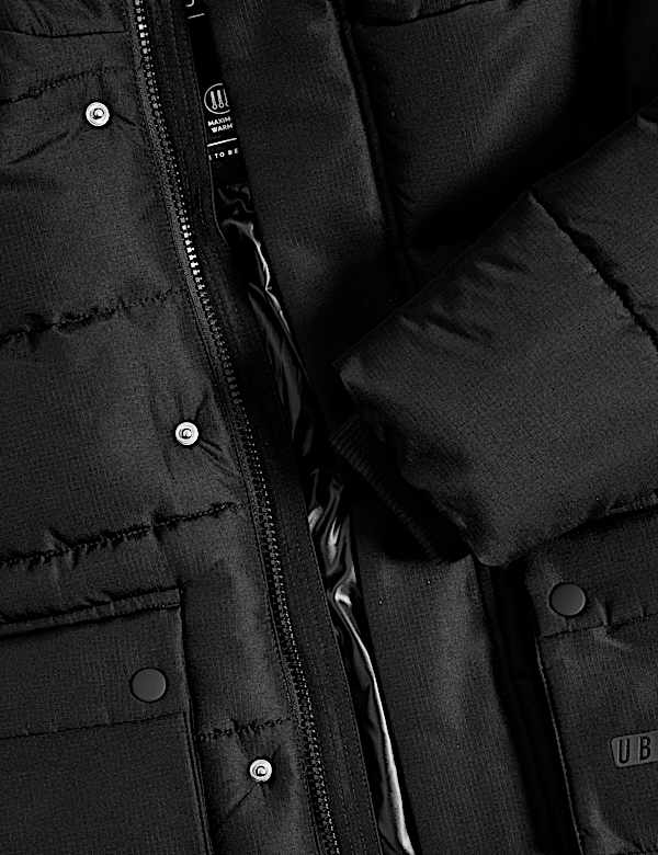 מעיל מרופד בגזרה ארוכה עם קפוצ'ון (8-2 שנים) - IL