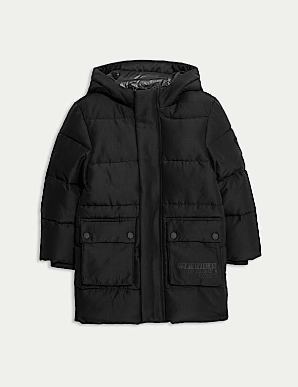 Longline Padded Hooded Coat (2-8 Yrs) - US