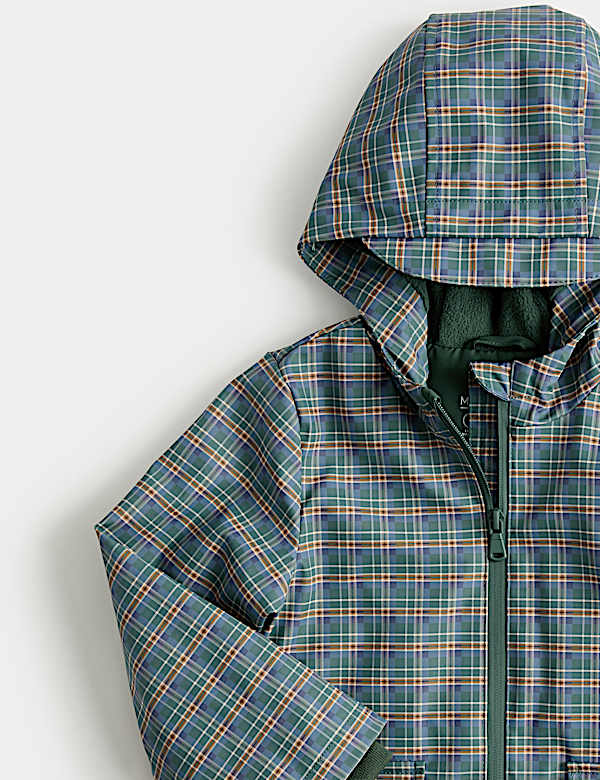 Lightweight Hooded Checked Fisherman Jacket (2-8 Yrs) - NL
