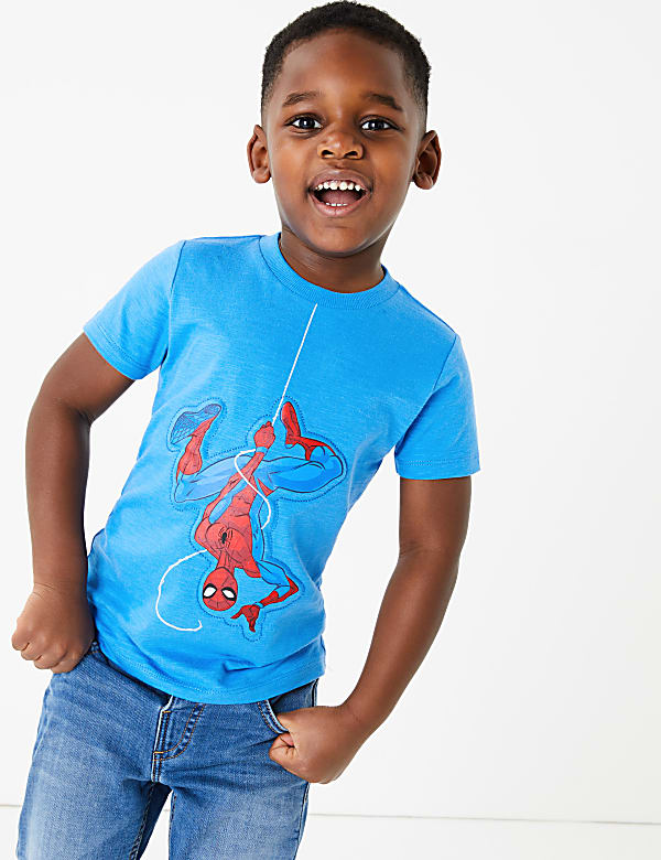 Pure Cotton Spider-Man™ T-Shirt (2-7 Yrs)