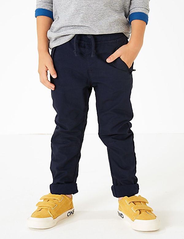 Pure Cotton Ripstop Trousers (3 Months - 7 Years)