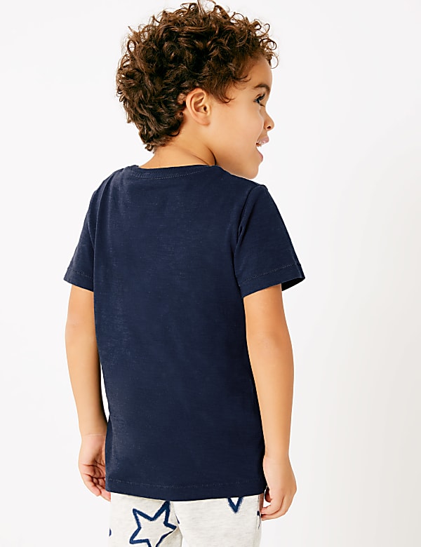 Cotton Super Hero Slogan T-Shirt (2-7 Yrs)