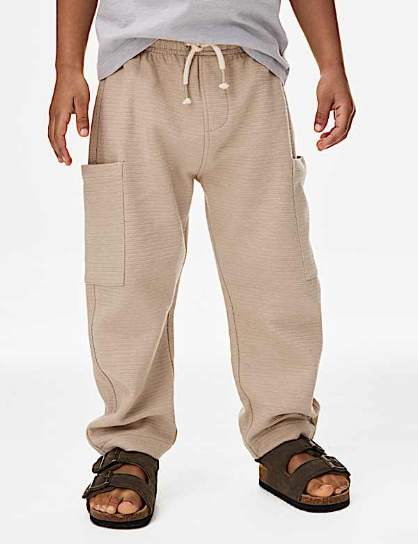 Cotton Rich Textured Trousers (1-8 Yrs) - CN