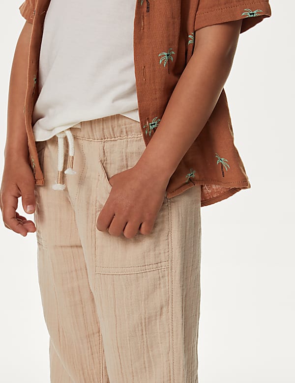 Pure Cotton Double Cloth Trousers (2-8 Yrs)