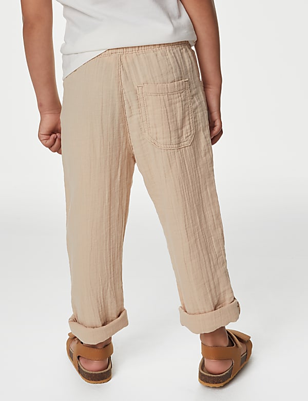Pure Cotton Double Cloth Trousers (2-8 Yrs)