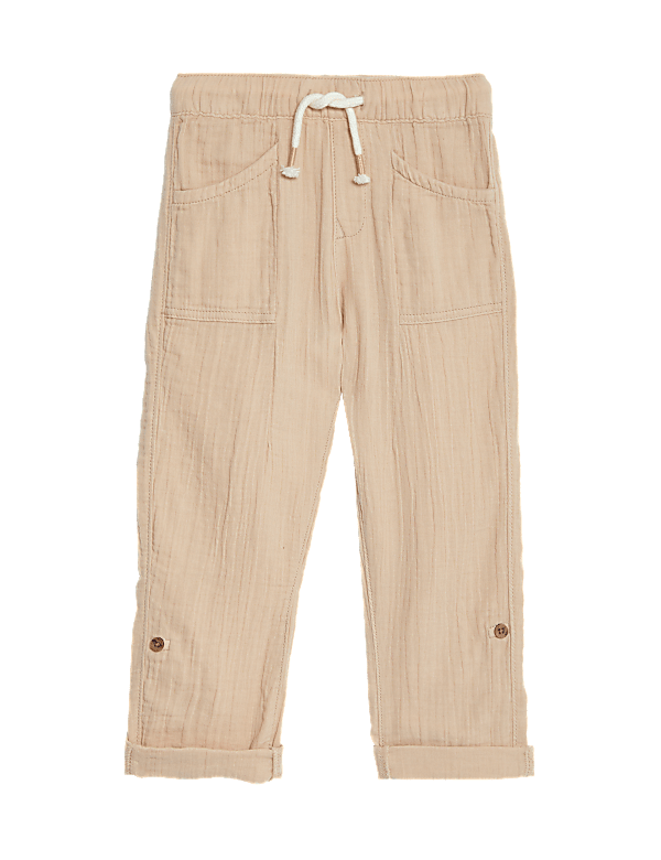 Pure Cotton Double Cloth Trousers (2-8 Yrs)