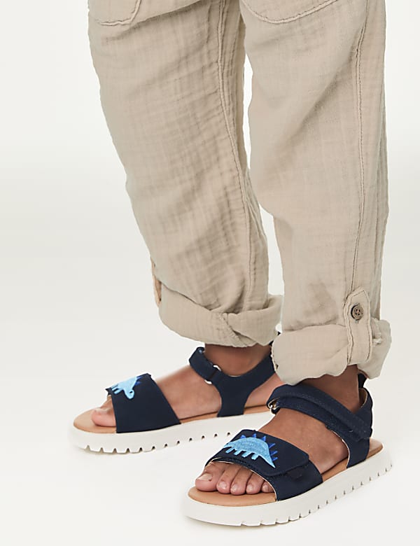 Pure Cotton Drawstring Trousers (2–8 Yrs)