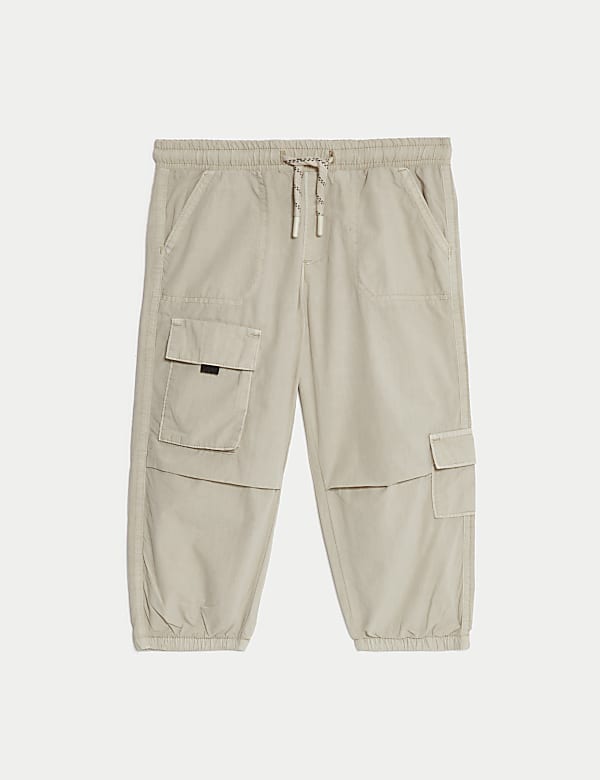Relaxed Pure Cotton Parachute Trousers (2-8 Yrs) - NZ