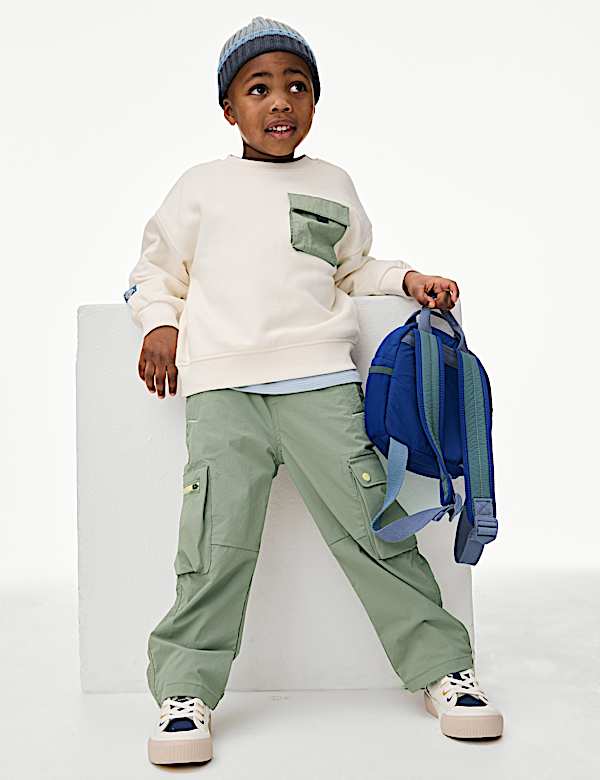 Elasticated Waist Cargo Trousers (2-8 Yrs) - CN